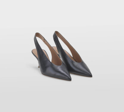 LELLA BALDI DONNA CALZATURE SLINGBACK PELLE NERO 36, 37-2, 38-2, 38, 39-2, 40 immagine n. 3/4