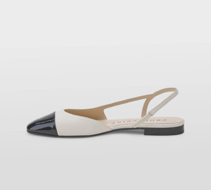PROSPERINE DONNA CALZATURE SLINGBACK  PANNA NERO 37-2, 38-2, 39-2, 40, 41-2 immagine n. 2/5