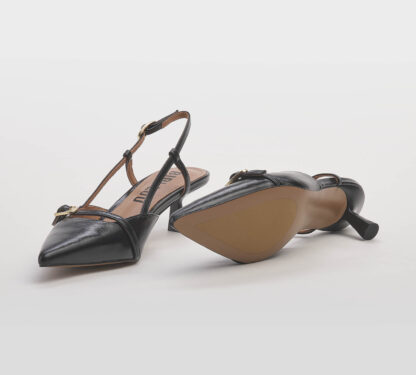 BIBI LOU DONNA CALZATURE SLING BACK NAPLAK NERO 38-2, 39-2, 40 immagine n. 5/5