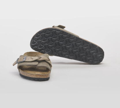 BIRKENSTOCK UNISEX CALZATURE CIABATTA TRECCIA CAMOSCIO TAUPE 36, 37-2, 38-2, 39-2, 40, 41-2 immagine n. 5/5