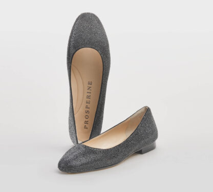 PROSPERINE DONNA Donna BALLERINA SWAROVSKY NERO 36, 37-2, 38-2, 38, 40, 41-2 immagine n. 5/5