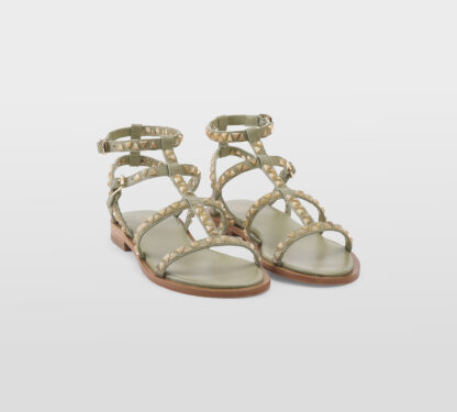 ASH DONNA Donna SANDALO GLADIATORE EUCALIPTO 36, 37-2, 38-2, 39-2, 40 immagine n. 3/5