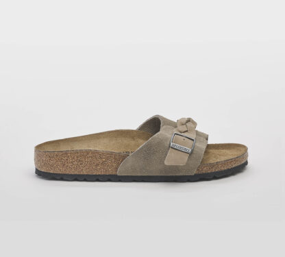 BIRKENSTOCK UNISEX CALZATURE CIABATTA TRECCIA CAMOSCIO TAUPE 36, 37-2, 38-2, 39-2, 40, 41-2 immagine n. 1/5