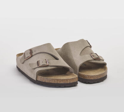 BIRKENSTOCK DONNA CIABATTA ANATOMICA CIABATTA ZURICH SUEDE TAUPE 36, 37-2, 38-2, 39-2, 40, 41-2, 42, 43-2, 44-2, 45-2 immagine n. 3/5