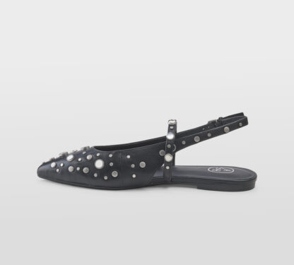 ASH DONNA Donna SLINGBACK NERO BORCHIE 36, 37-2, 38-2, 39-2, 40, 41-2 immagine n. 2/5
