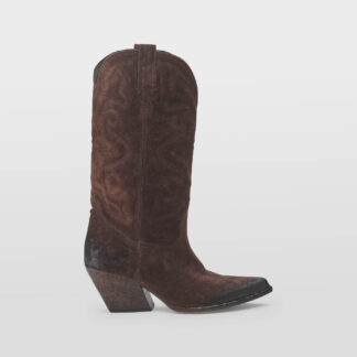 ELENA iachi DONNA Donna TEXANO CAMOSCIO MOKA-WASH 36, 37-2, 39-2, 40, 41-2 immagine n. 1/5