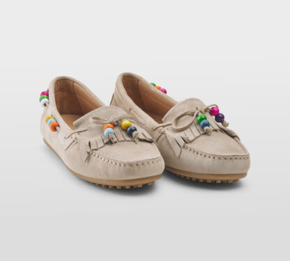 LE(S)CHICHES DONNA Donna MOCASSINO FRANGE SABBIA 37-2, 38-2, 39-2 immagine n. 3/5