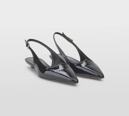 A.BOCCA DONNA CALZATURE SLINGBACK VERNICE NERO 37-2, 38-2, 38, 39-2, 40, 41-2 immagine n. 3/5