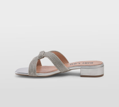 BIBI LOU DONNA Donna CIABATTA SWAROSKY ARGENTO 36, 37-2, 38-2, 39-2, 40, 41-2 immagine n. 2/5