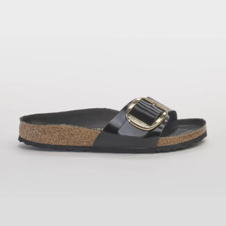 BIRKENSTOCK DONNA CIABATTA ANATOMICA MADRID BIG BUCKLE PELLE SPAZZOLATA NERO 35, 36, 37-2, 38-2, 39-2, 40, 41-2 immagine n. 1/5