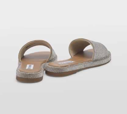 steve madden DONNA Donna CIABATTA MICRO SWAROVSKY ARGENTO 35-2, 36, 37-2, 37, 38-2, 38, 39-2, 40, 41-2 immagine n. 4/5