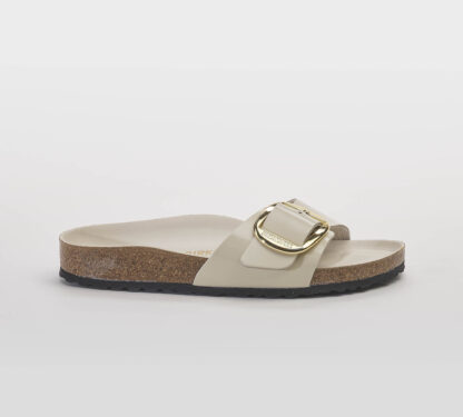 BIRKENSTOCK DONNA CIABATTA ANATOMICA MADRID BIG BUCKLE SPAZZOLATO ECRU 37-2, 38-2, 39-2, 40, 41-2, 35, 36 immagine n. 1/5