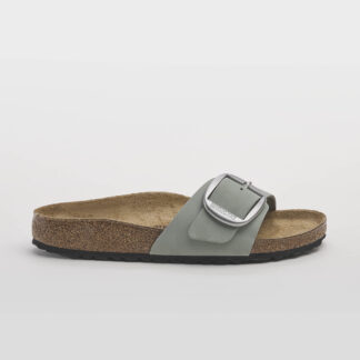 BIRKENSTOCK DONNA CIABATTA ANATOMICA MADRID BIG BUCKLE NABUCK PURE SAGE 35, 36, 37-2, 38-2, 39-2, 40, 41-2 immagine n. 1/5