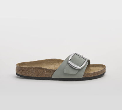 BIRKENSTOCK DONNA CIABATTA ANATOMICA MADRID BIG BUCKLE NABUCK PURE SAGE 35, 36, 37-2, 38-2, 39-2, 40, 41-2 immagine n. 1/5