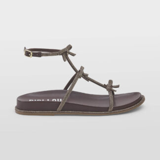 BIBI LOU DONNA Donna SANDALO FIOCCHI SWAROVSKY MARRONE 36, 37-2, 38-2, 39-2, 40, 41-2 immagine n. 1/3