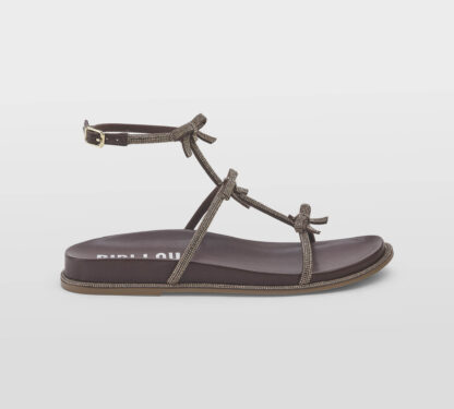 BIBI LOU DONNA Donna SANDALO FIOCCHI SWAROVSKY MARRONE 36, 37-2, 38-2, 39-2, 40, 41-2 immagine n. 1/3