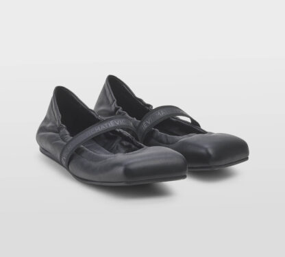 VIC MATIE' DONNA Donna BALLERINA CON ELASTICO PELLE NERO 36, 37-2, 38-2, 39-2, 40, 41-2 immagine n. 3/5