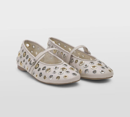steve madden DONNA Donna BALLERINA PELLE CIPRIA BORCHIE 35-2, 36, 37-2, 37, 38-2, 38, 39-2, 40, 41-2 immagine n. 3/5