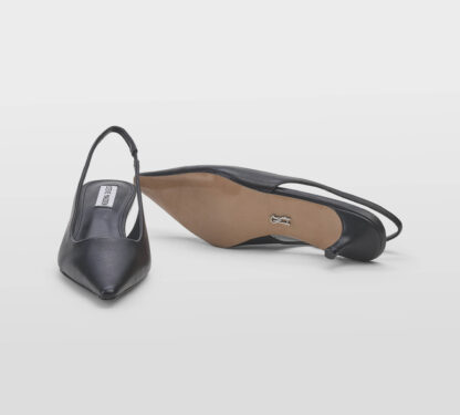 steve madden DONNA CALZATURE SLINGBACK PELLE NERO 35-2, 36, 37, 38-2, 38, 39-2, 40, 41-2 immagine n. 5/5