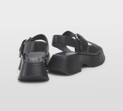VIC MATIE' DONNA Donna SANDALO ZEPPA PELLE NERO 36, 37-2, 38-2, 39-2, 40, 41-2 immagine n. 4/5