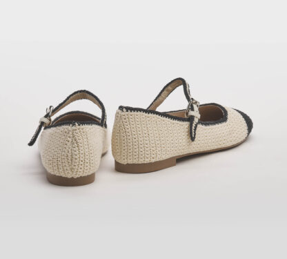 BIBI LOU DONNA Donna BALLERINA CROCHET CREMA 36, 38-2, 39-2, 41-2 immagine n. 4/5