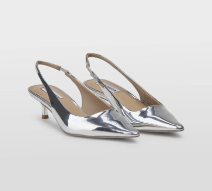 steve madden DONNA CALZATURE SLINGBACK PELLE SPECCHIO ARGENTO 35-2, 36, 37-2, 37, 38-2, 38, 40, 41-2 immagine n. 3/5