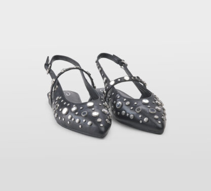 ASH DONNA Donna SLINGBACK NERO BORCHIE 36, 37-2, 38-2, 39-2, 40, 41-2 immagine n. 3/5