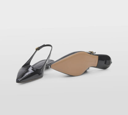 A.BOCCA DONNA CALZATURE SLINGBACK VERNICE NERO 37-2, 38-2, 38, 39-2, 40, 41-2 immagine n. 5/5