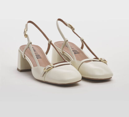 BIBI LOU DONNA Donna SLING BACK NAPLAK BURRO 36, 37-2, 38-2, 39-2, 40, 41-2 immagine n. 3/5