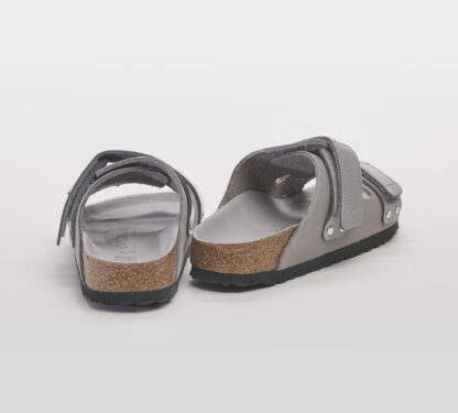 BIRKENSTOCK DONNA CIABATTA ANATOMICA CIABATTA UJI NABUK GRIGIO 37-2, 38-2, 39-2, 40, 41-2, 36 immagine n. 4/5