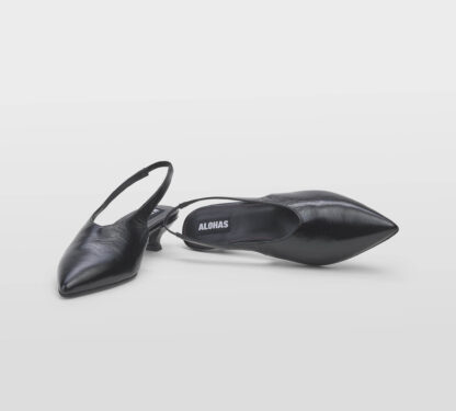 ALOHAS DONNA Donna SLINGBACK PELLE NERO 36, 37-2, 38-2, 39-2, 40, 41-2 immagine n. 5/5