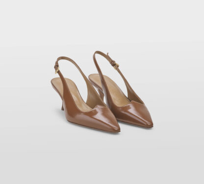 A.BOCCA DONNA CALZATURE SLINGBACK PELLE CUOIO 36, 37-2, 37, 38-2, 39-2 immagine n. 3/5
