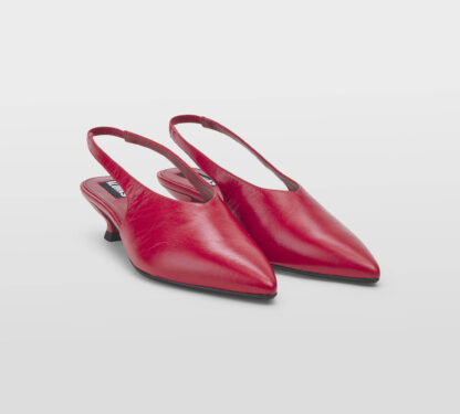 ALOHAS DONNA Donna SLINGBACK PELLE ROSSO 36, 37-2, 38-2, 39-2, 40, 41-2 immagine n. 3/5
