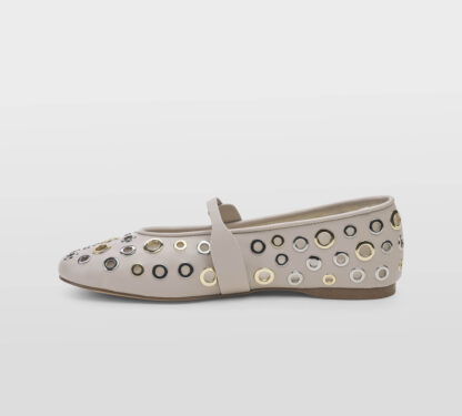 steve madden DONNA Donna BALLERINA PELLE CIPRIA BORCHIE 35-2, 36, 37-2, 37, 38-2, 38, 39-2, 40, 41-2 immagine n. 2/5