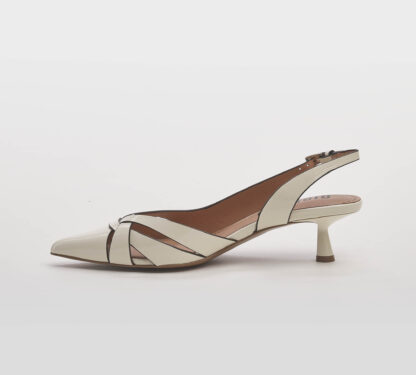 BIBI LOU DONNA CALZATURE SLING BACK INCROCI NAPLAK BURRO 36, 37-2, 38-2, 39-2, 40, 41-2 immagine n. 2/5