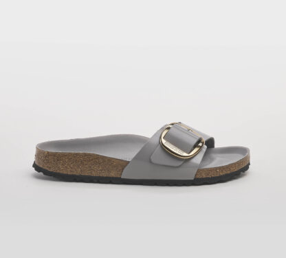 BIRKENSTOCK DONNA CIABATTA ANATOMICA MADRID BIG BUCKLE SPAZZOLATO GRIGIO 35, 36, 37-2, 38-2, 39-2, 40, 41-2 immagine n. 1/5