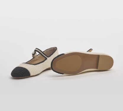 BIBI LOU DONNA Donna BALLERINA CROCHET CREMA 36, 38-2, 39-2, 41-2 immagine n. 5/5