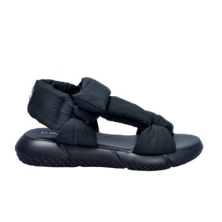 ELENA iachi DONNA Donna SANDALO STRAPPI TESSUTO NERO 36, 37-2, 38-2, 39-2, 40, 41-2 immagine n. 1/4