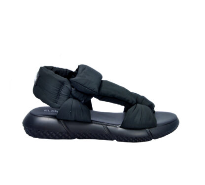 ELENA iachi DONNA Donna SANDALO STRAPPI TESSUTO NERO 36, 37-2, 38-2, 39-2, 40, 41-2 immagine n. 1/4