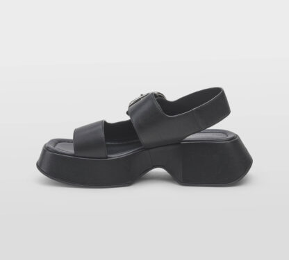 VIC MATIE' DONNA Donna SANDALO ZEPPA PELLE NERO 36, 37-2, 38-2, 39-2, 40, 41-2 immagine n. 2/5