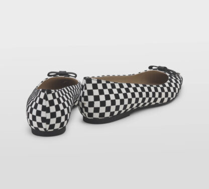 N° 21 DONNA Donna BALLERINA PELLE BIANCO NERO ZIP 37-2, 38-2, 38, 40, 41-2 immagine n. 4/5