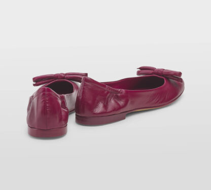POMME D'OR DONNA Donna BALLERINA CON FIOCCO NAPPA LAMPONE 37-2, 37, 38-2, 38, 39-2, 40, 41-2 immagine n. 4/5