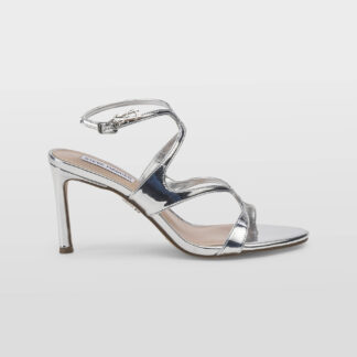 steve madden DONNA Donna SANDALO PELLE SPECCHIO ARGENTO 35-2, 36, 37, 38-2, 38, 39-2, 40, 41-2 immagine n. 1/5