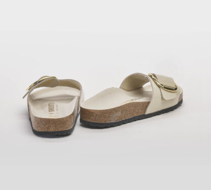 BIRKENSTOCK DONNA CIABATTA ANATOMICA MADRID BIG BUCKLE SPAZZOLATO ECRU 37-2, 38-2, 39-2, 40, 41-2, 35, 36 immagine n. 4/5
