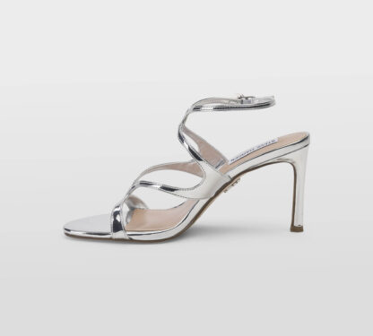 steve madden DONNA Donna SANDALO PELLE SPECCHIO ARGENTO 35-2, 36, 37, 38-2, 38, 39-2, 40, 41-2 immagine n. 2/5