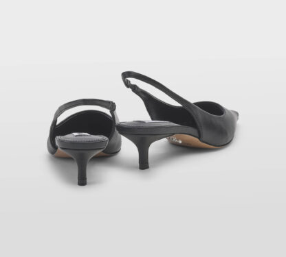 steve madden DONNA CALZATURE SLINGBACK PELLE NERO 35-2, 36, 37, 38-2, 38, 39-2, 40, 41-2 immagine n. 4/5