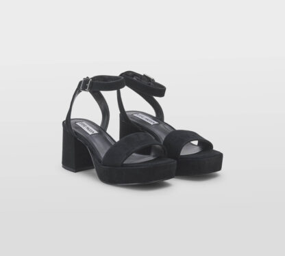 steve madden DONNA Donna SANDALO CAMOSCIO NERO 35-2, 36, 37-2, 37, 38-2, 38, 39-2, 40, 41-2 immagine n. 3/5