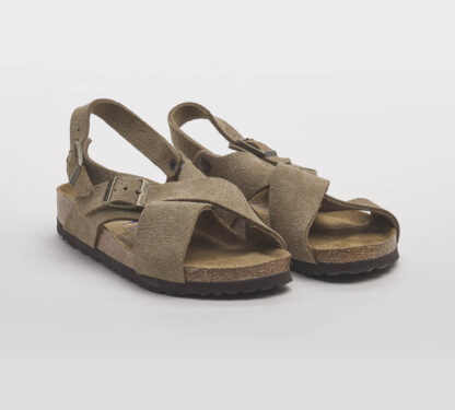BIRKENSTOCK UNISEX CALZATURE SANDALO INCROCIATO CAMOSCIO TAUPE 36, 37-2, 38-2, 39-2, 40, 41-2 immagine n. 3/5