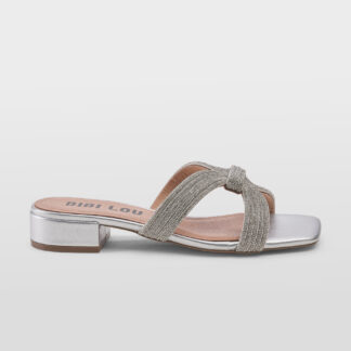 BIBI LOU DONNA Donna CIABATTA SWAROSKY ARGENTO 36, 37-2, 38-2, 39-2, 40, 41-2 immagine n. 1/5