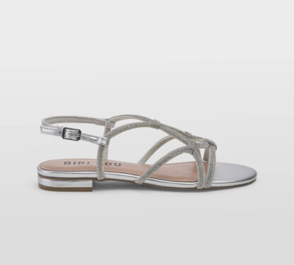 BIBI LOU DONNA Donna SANDALO ARGENTO SWAROVSKY 36, 37-2, 38-2, 39-2, 40, 41-2 immagine n. 1/4